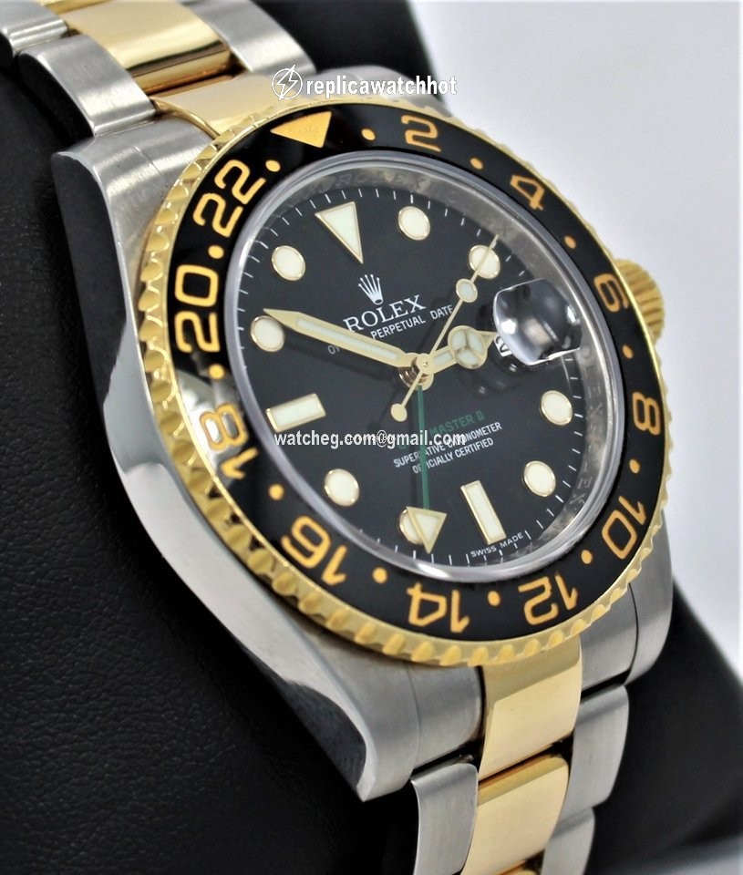 Rolex GMT-Master II Mens watch Unisex Gold Steel Automatic 116713 LN 5