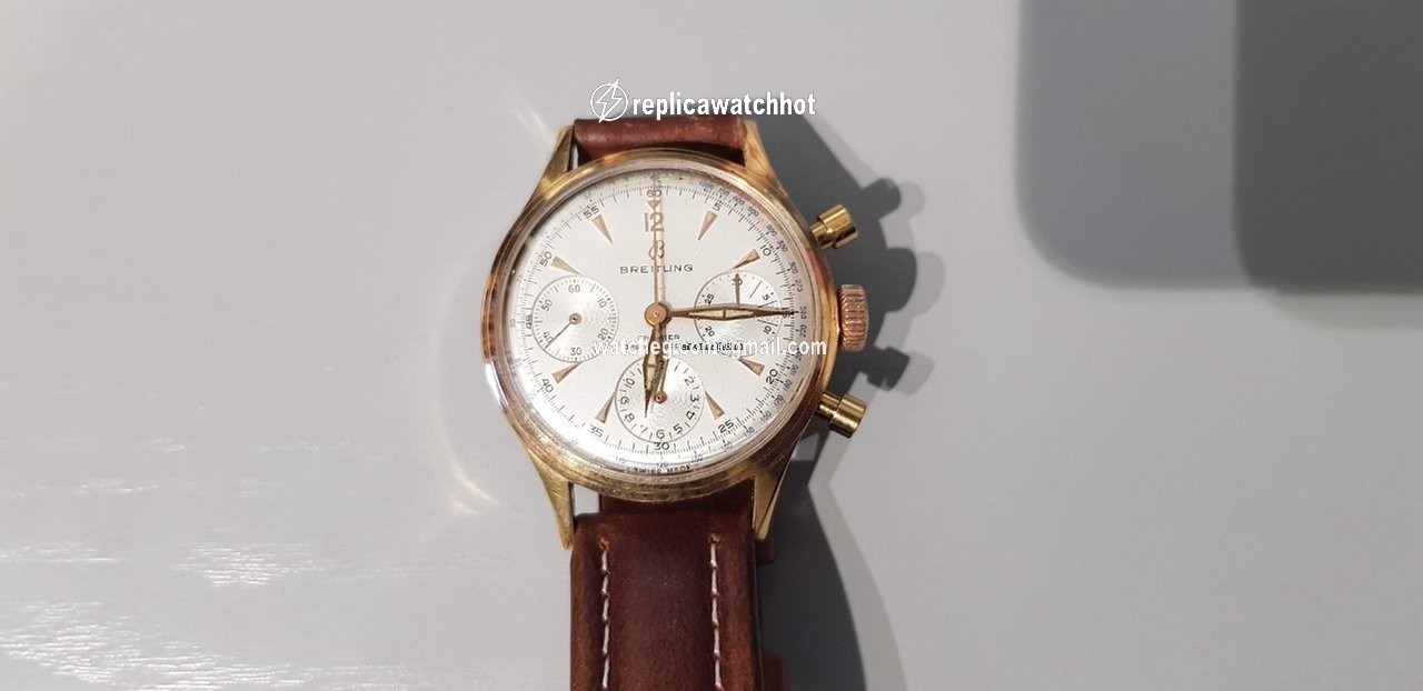 Breitling Mens watch Unisex Manual winding Gold Steel 788 5