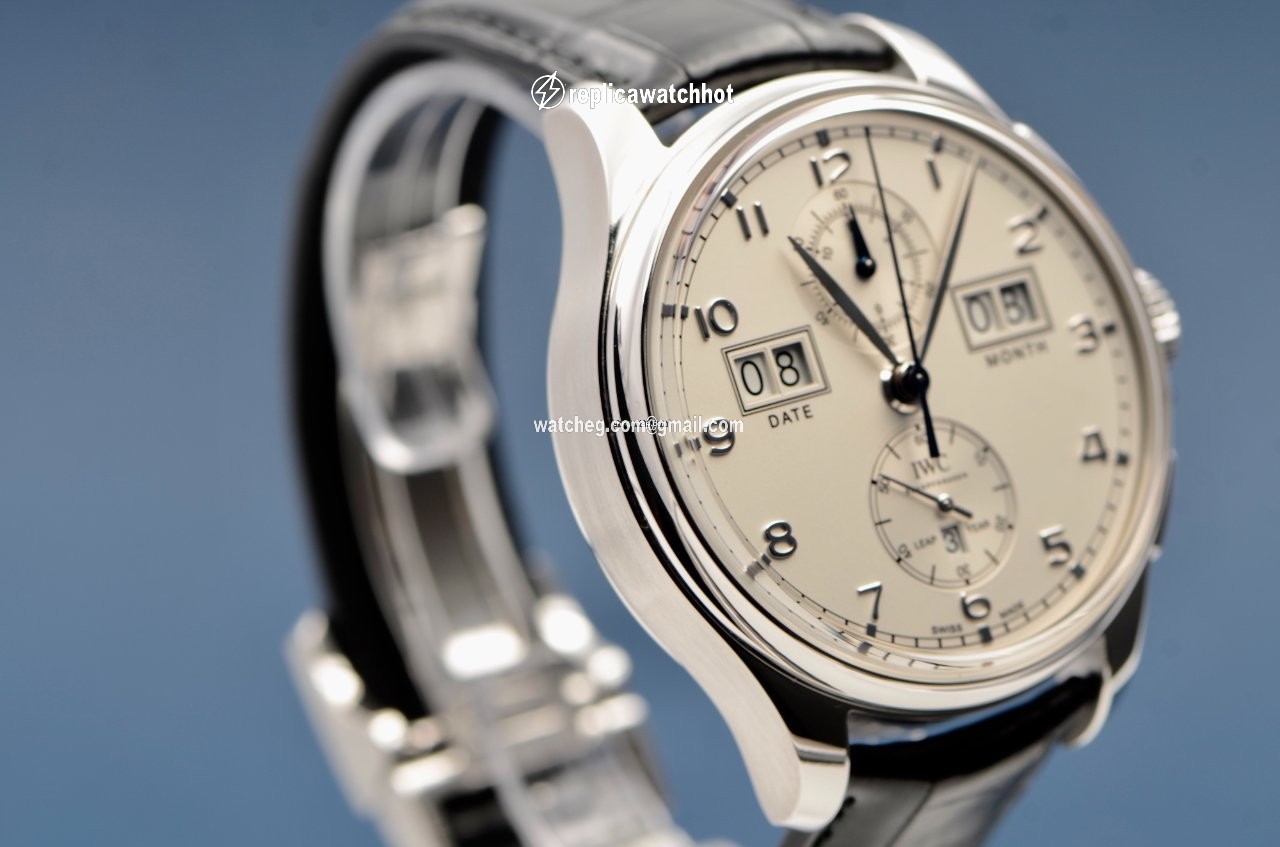 IWC Portuguese Perpetual Calendar Digital Date-Month Mens watch Unisex Automatic Platinum IW397201 5