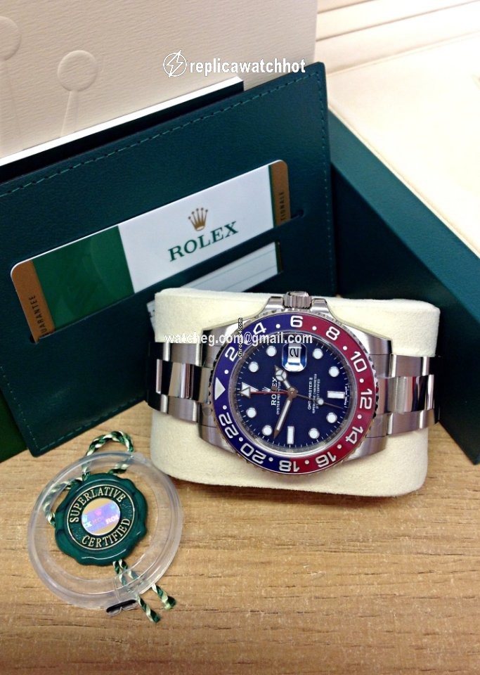 Rolex GMT-Master II Mens watch Unisex White gold Automatic 116719BLRO 5