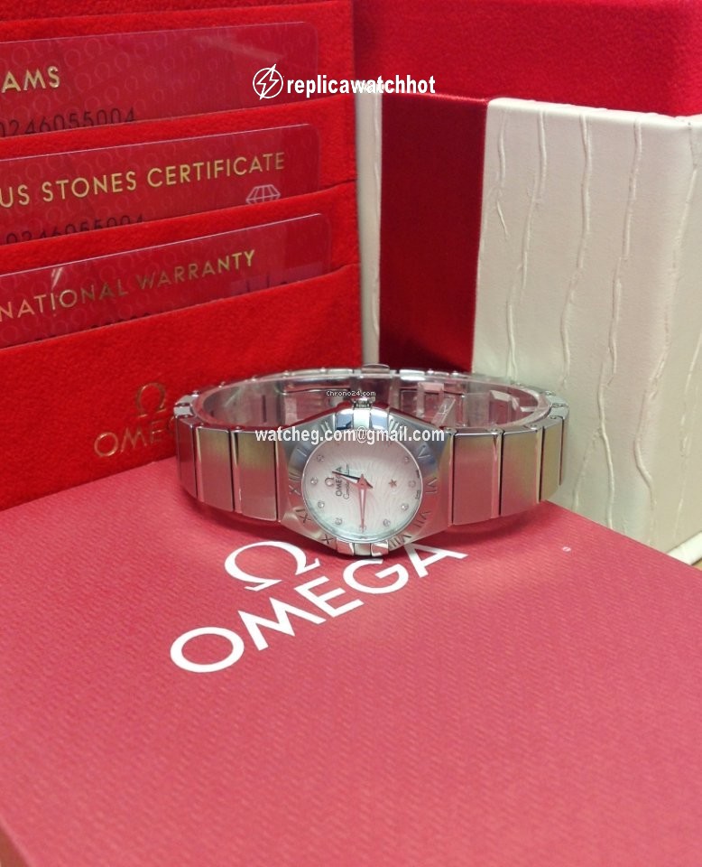 Omega Constellation Quartz Womens watch Quartz Steel 123.10.24.60.55.004 5