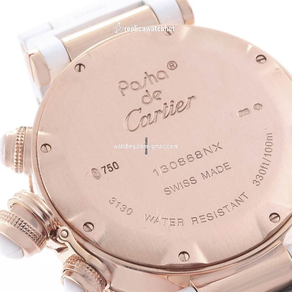 Cartier Pasha Seatimer Womens watch Quartz Rose gold WJ130004 5