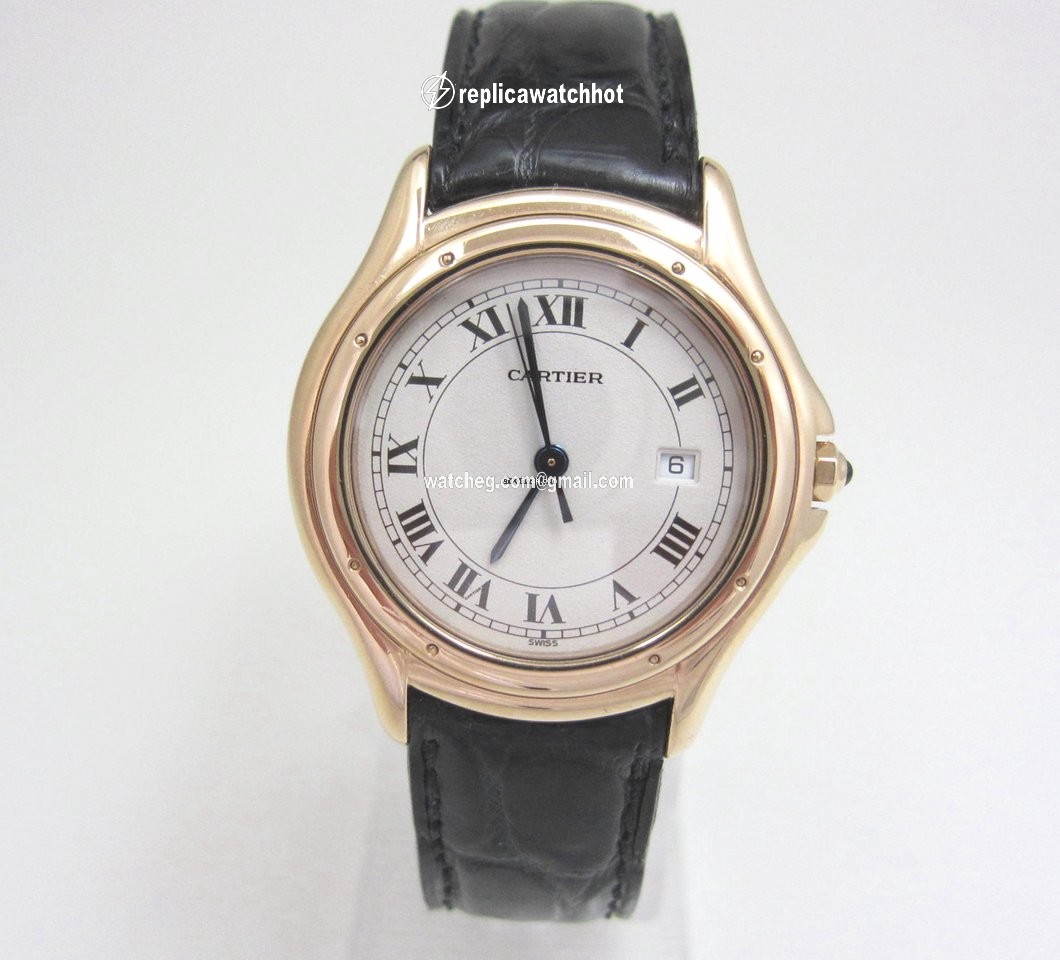 Cartier Cougar Mens watch Unisex Quartz Yellow gold 887920 5