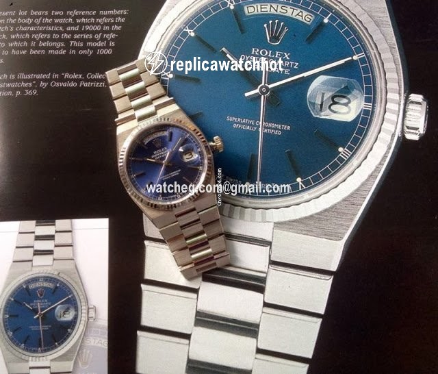 Rolex Day-Date Oysterquartz Mens watch Unisex White gold Quartz 19019 5