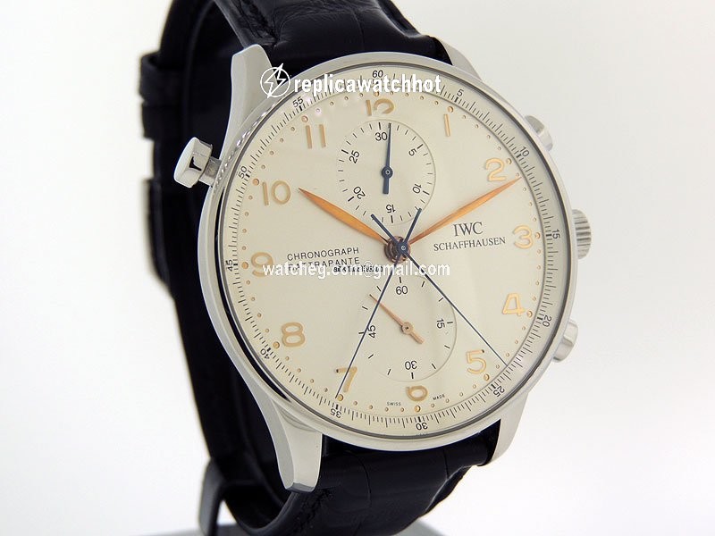 IWC Portuguese Chronograph Mens watch Unisex Manual winding Steel IW3712-02 5