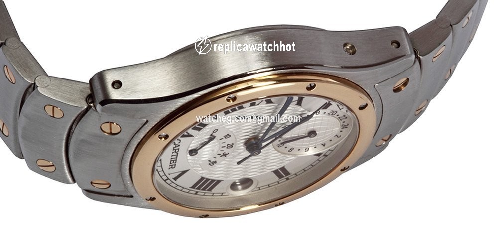 Cartier Santos Mens watch Unisex Automatic Gold Steel W20038R3 5