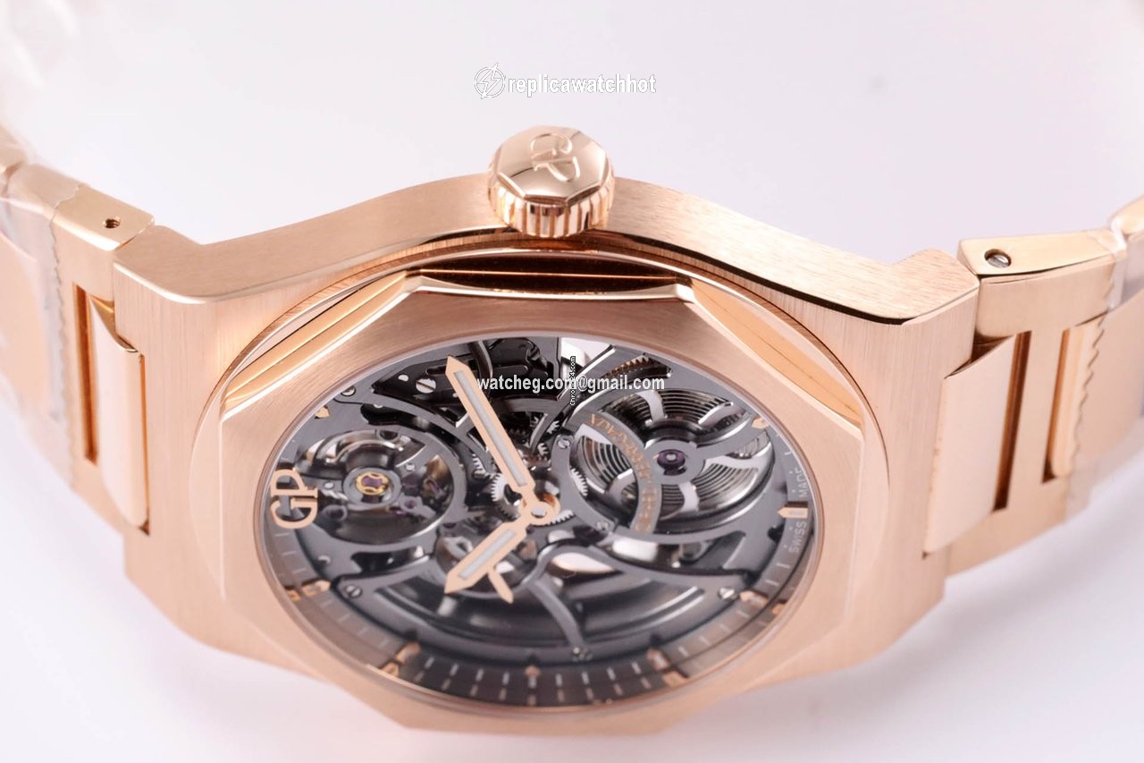 Girard Perregaux Laureato Mens watch Unisex Automatic Rose gold 81015-52-002-52A 5