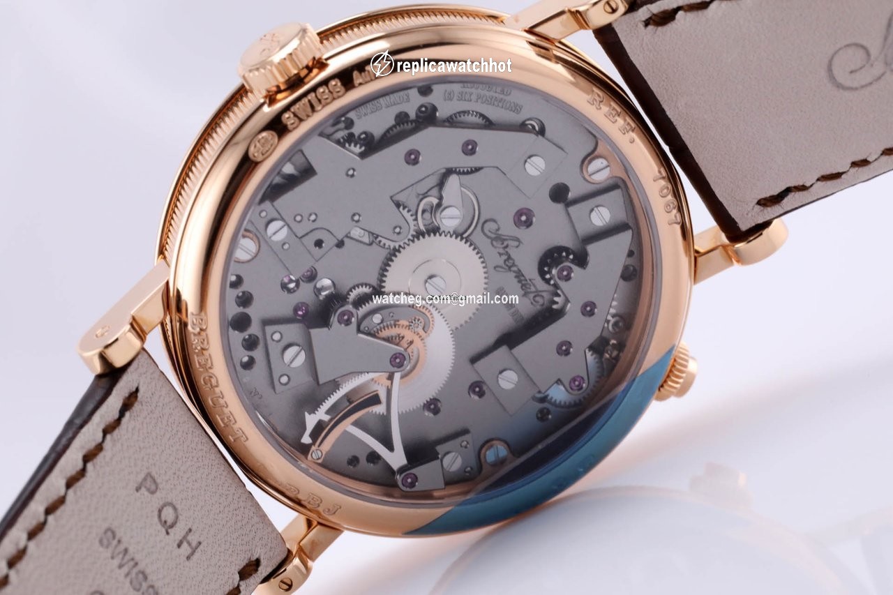 Breguet Tradition Mens watch Unisex Manual winding Rose gold 7067br g1 9w6 5