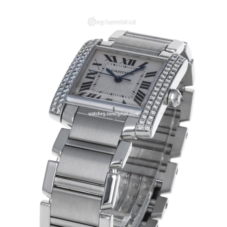 Cartier Tank Francaise Mens watch Unisex Automatic White gold 2366 5