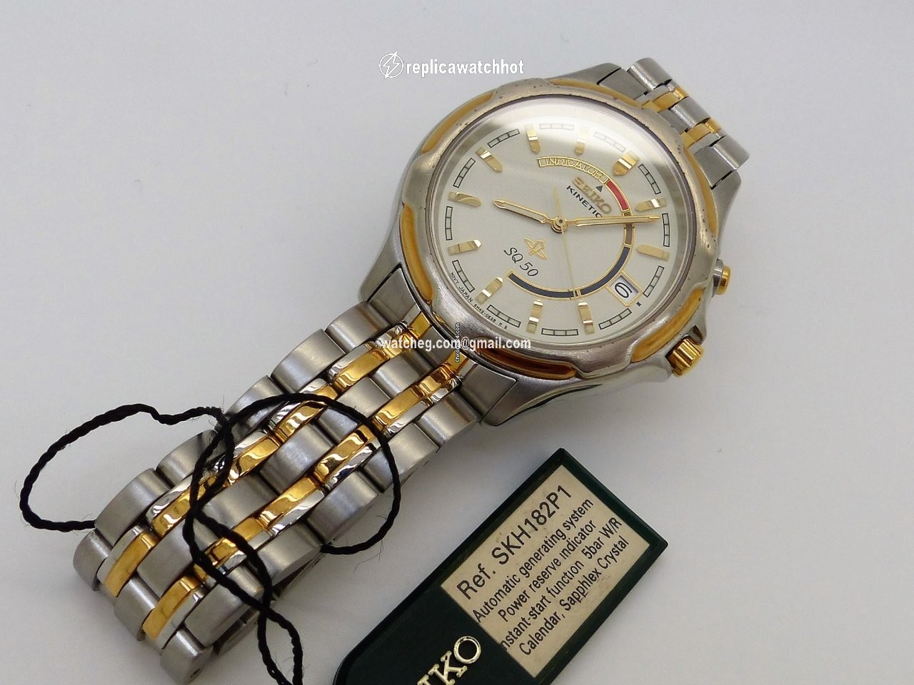 Seiko Kinetic Mens watch Unisex Quartz Steel SKH181P1 5