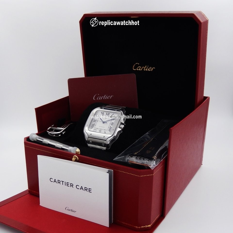 Cartier Santos Mens watch Unisex Automatic Steel WSSA0009 5