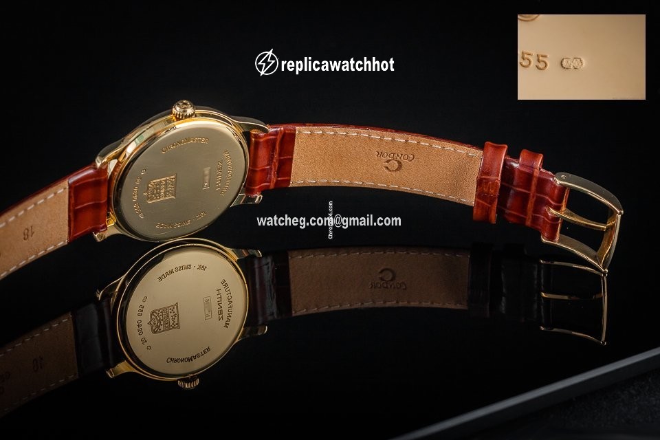 Zenith Elite Power Reserve Mens watch Unisex Manual winding Yellow gold 30.0240.655 5