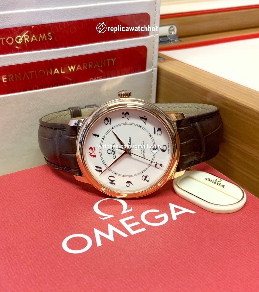 Omega De Ville Prestige Mens watch Unisex Automatic Red gold 424.53.40.20.04.004 5