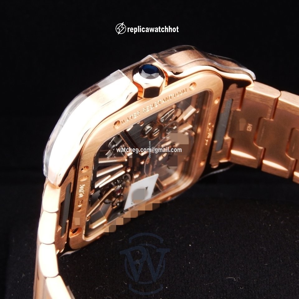 Cartier Santos Mens watch Unisex Manual winding Rose gold WHSA0008 5