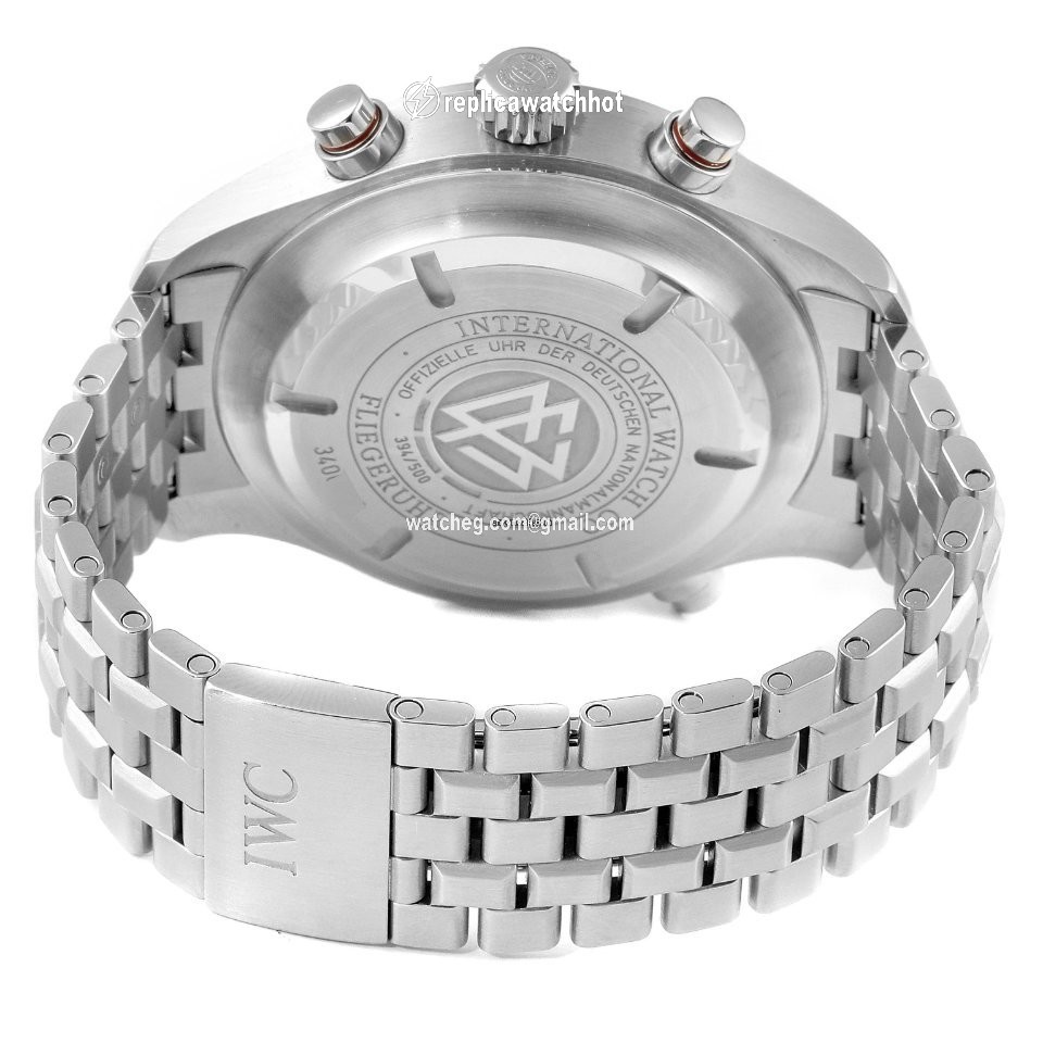 IWC Pilot Double Chronograph Mens watch Unisex Automatic Steel IW371803 5
