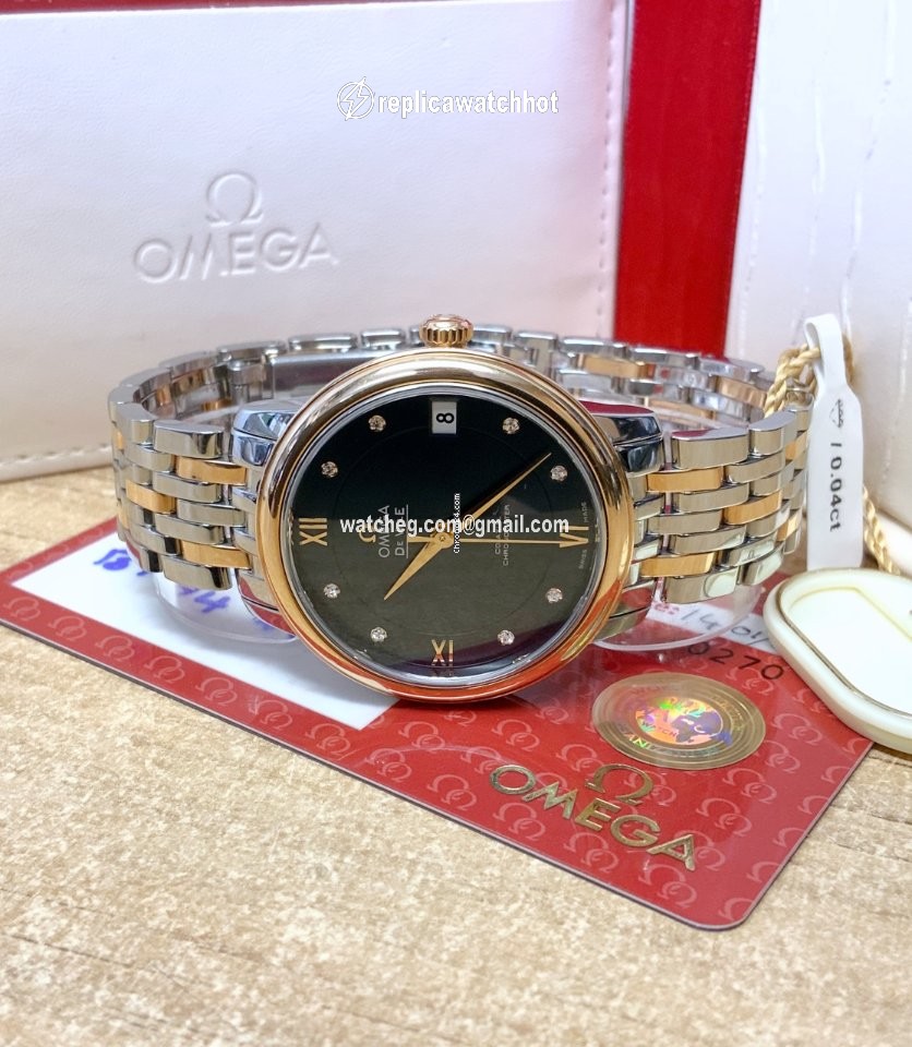 Omega De Ville Prestige Mens watch Unisex Automatic Gold Steel 424.20.33.20.53.001 5
