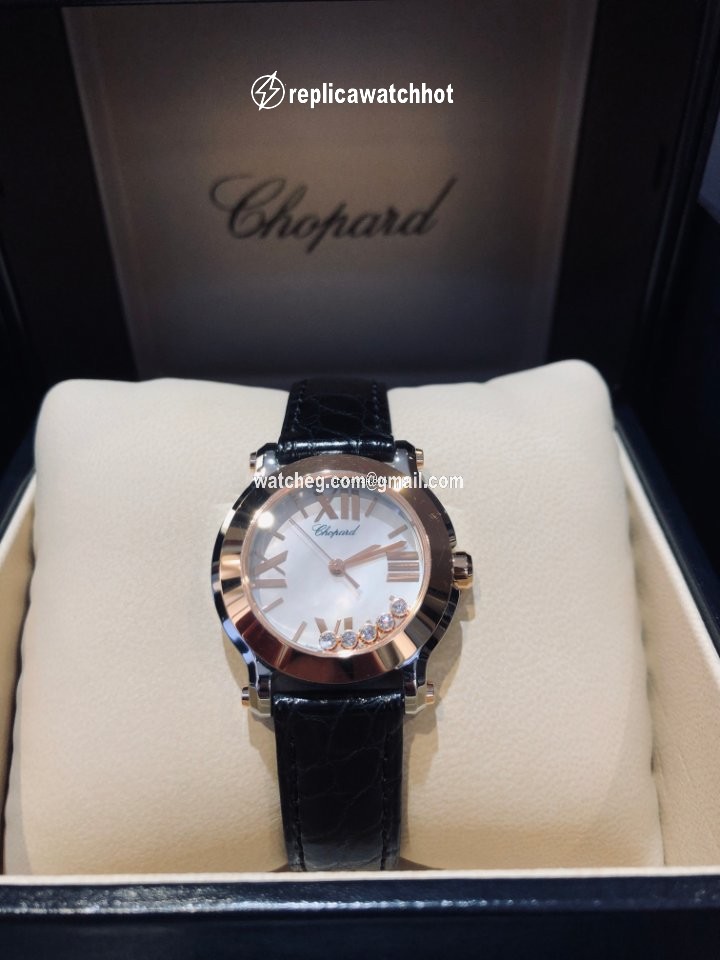 Chopard Happy Sport Womens watch Quartz Gold Steel 278509-6002 5