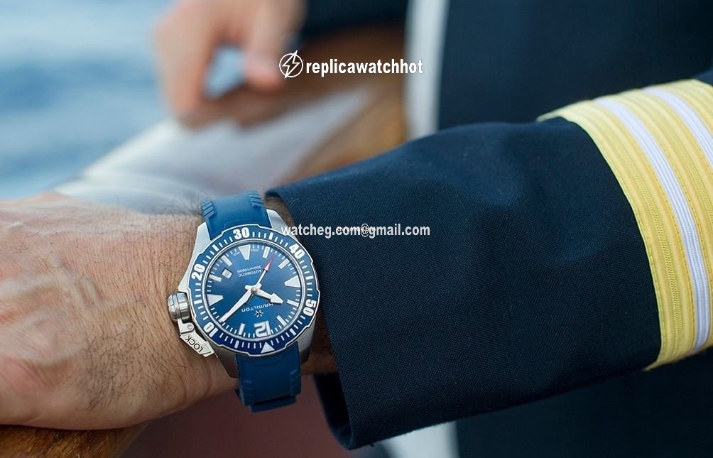 Hamilton Khaki Navy Frogman Mens watch Unisex Automatic Steel H77705345 5