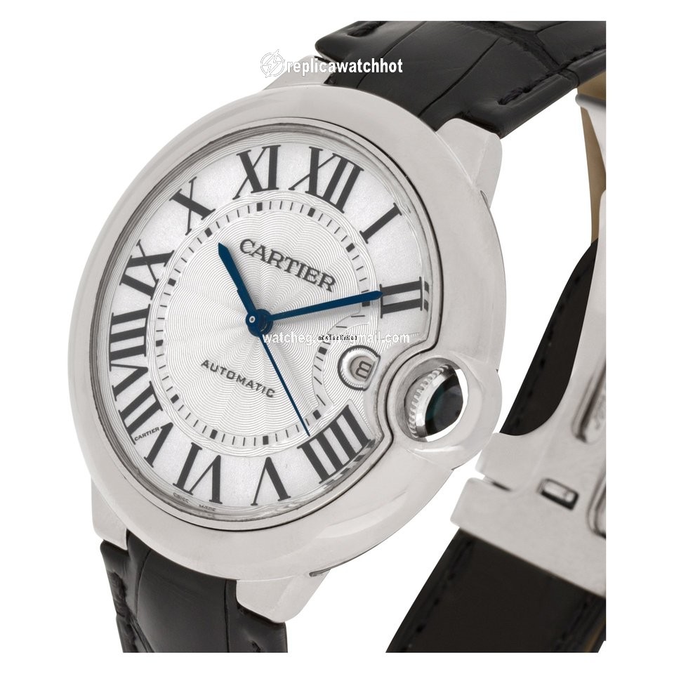 Cartier Ballon Bleu 42mm Mens watch Unisex Automatic White gold W6901351 5