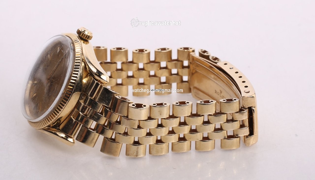 Rolex Oyster Perpetual 34 Mens watch Unisex Yellow gold Automatic 6593 5