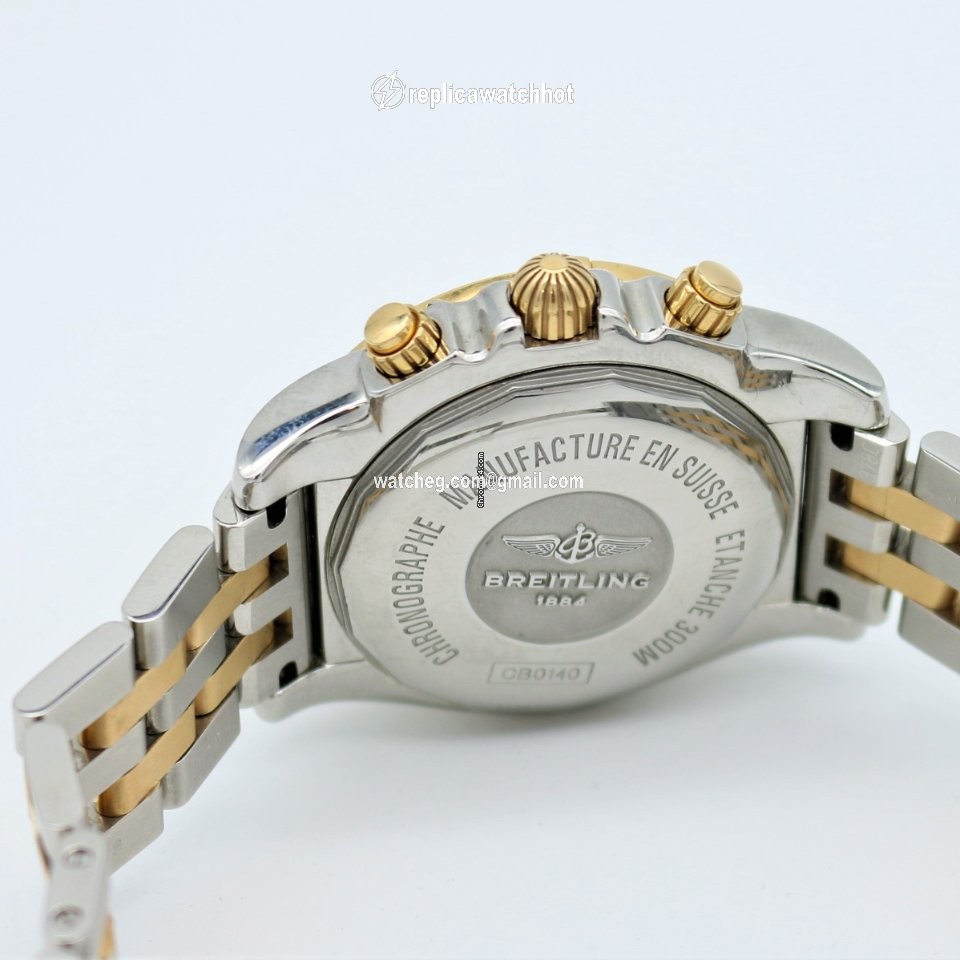 Breitling Chronomat 41 Mens watch Unisex Automatic Gold Steel CB014012 G713 378C 5