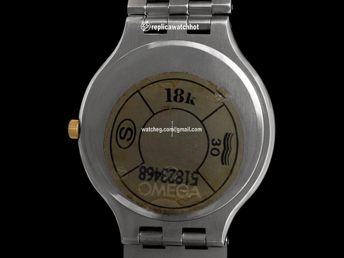 Omega De Ville Mens watch Unisex Quartz Gold Steel 7458 5