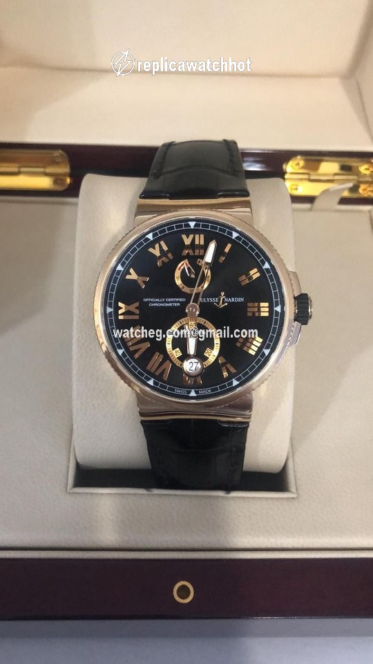Ulysse Nardin Marine Chronometer Manufacture Mens watch Unisex Automatic Rose gold 1186-122 42 5