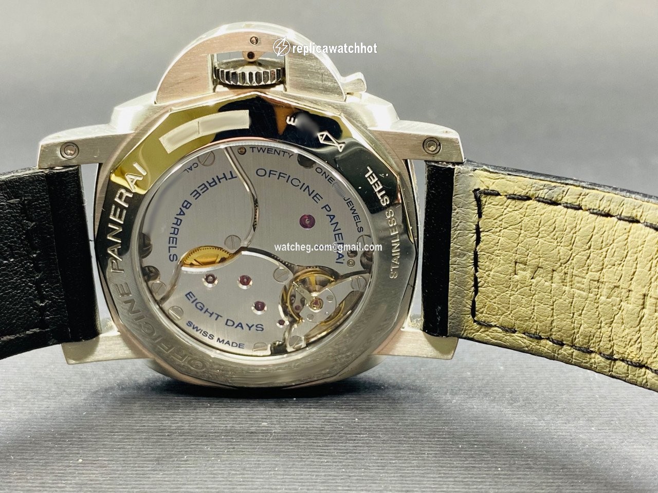 Panerai Luminor 1950 8 Days GMT Manual winding Steel PAM00233 5