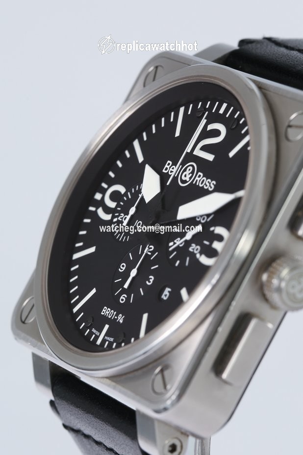 Bell & Ross BR 01-94 Chronographe Mens watch Unisex Automatic Steel BR01-94-S 5