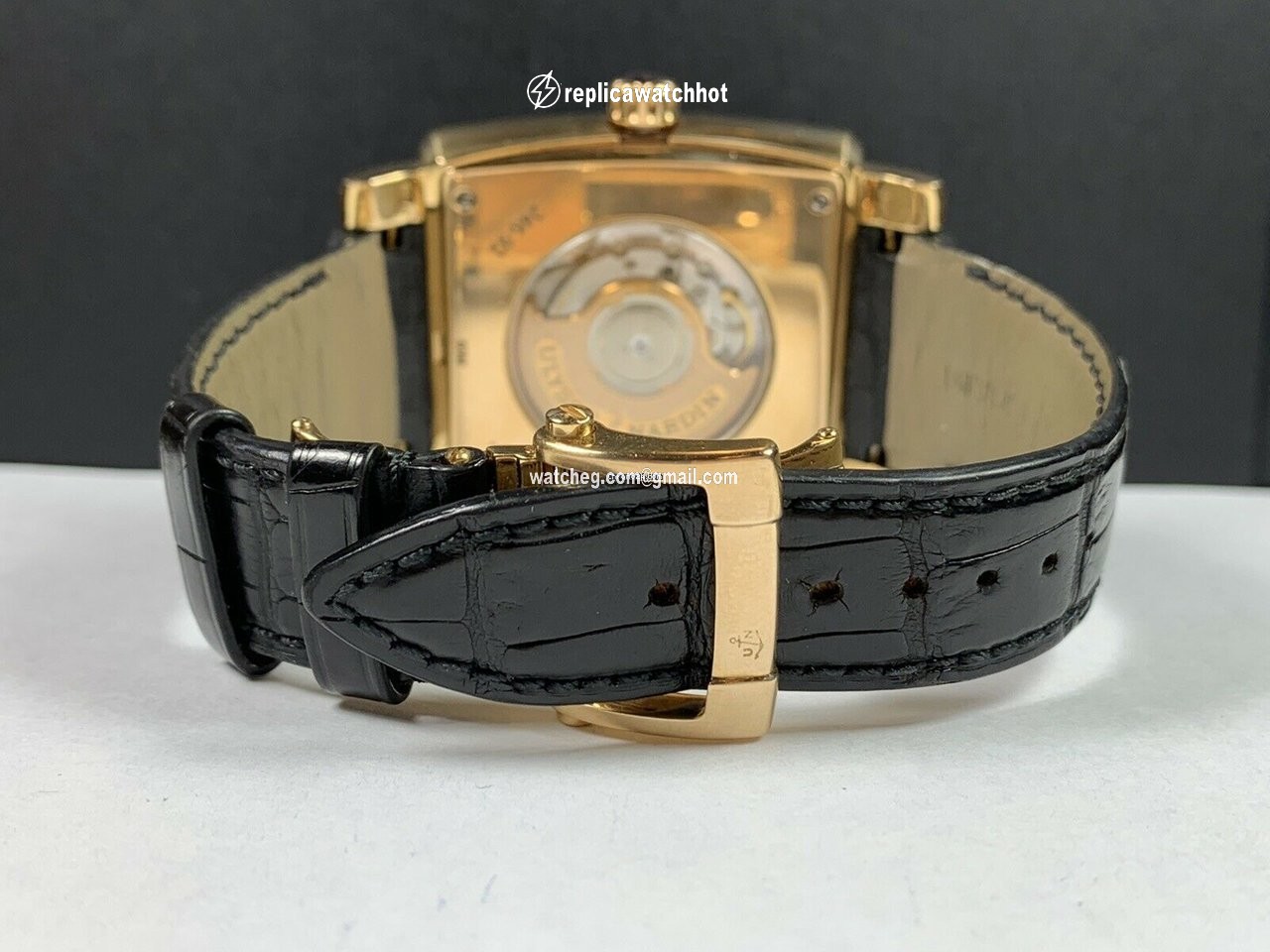 Ulysse Nardin Quadrato Dual Time Mens watch Unisex Automatic Rose gold 246-92 692 5