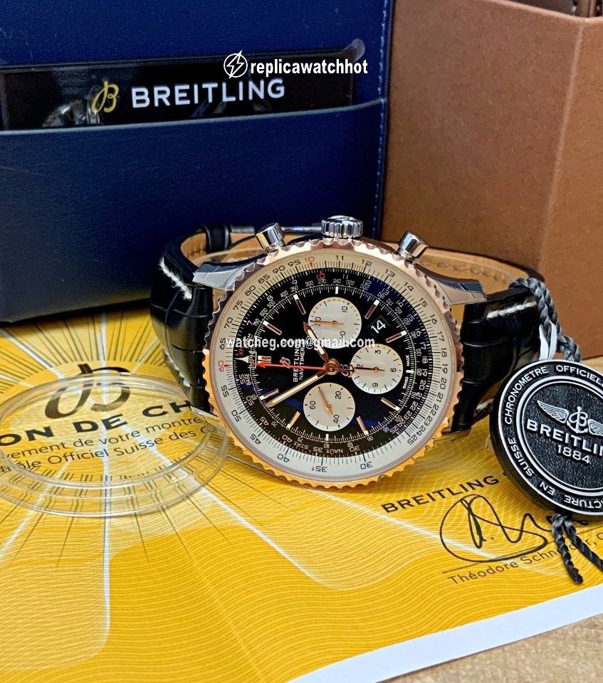 Breitling Navitimer 01 (46 MM) Mens watch Unisex Automatic Gold Steel UB0127211B1P1 5