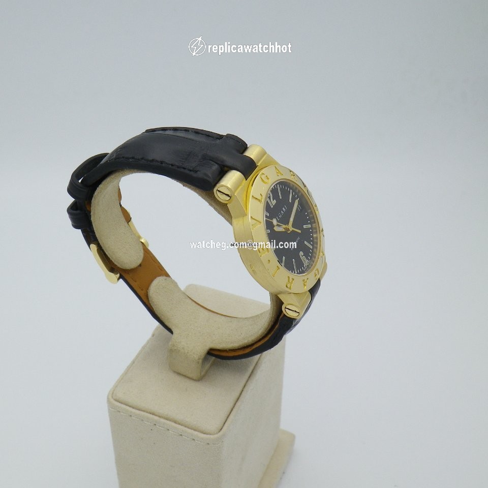Bulgari Diagono Womens watch Automatic Yellow gold LC29G 5