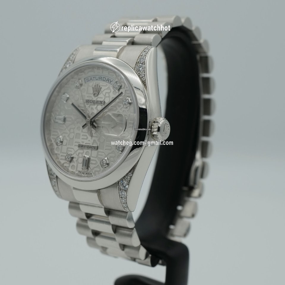Rolex Day-Date 36 Mens watch Unisex Platinum Automatic 118296 5