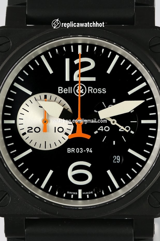 Bell & Ross BR 03-94 Chronographe Mens watch Unisex Automatic Steel BR03-94 5
