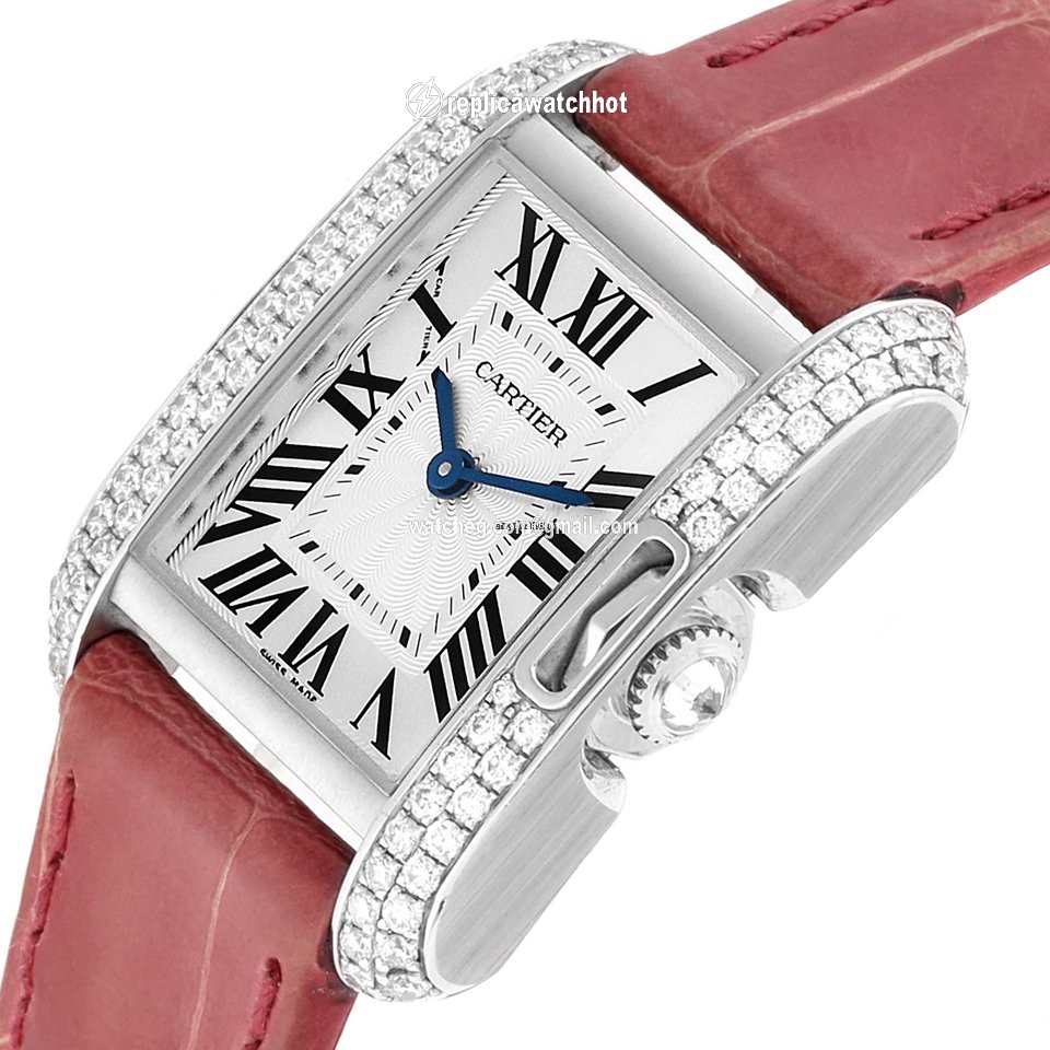 Cartier Tank Anglaise Womens watch Quartz White gold WT100015 5