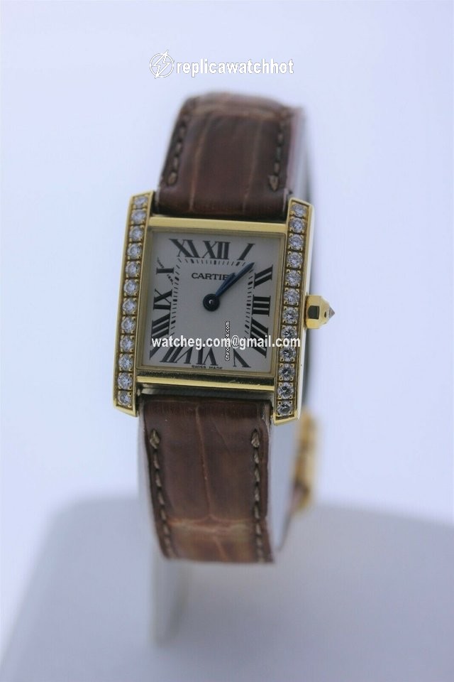 Cartier Tank Francaise Quartz Yellow gold WE100151 5