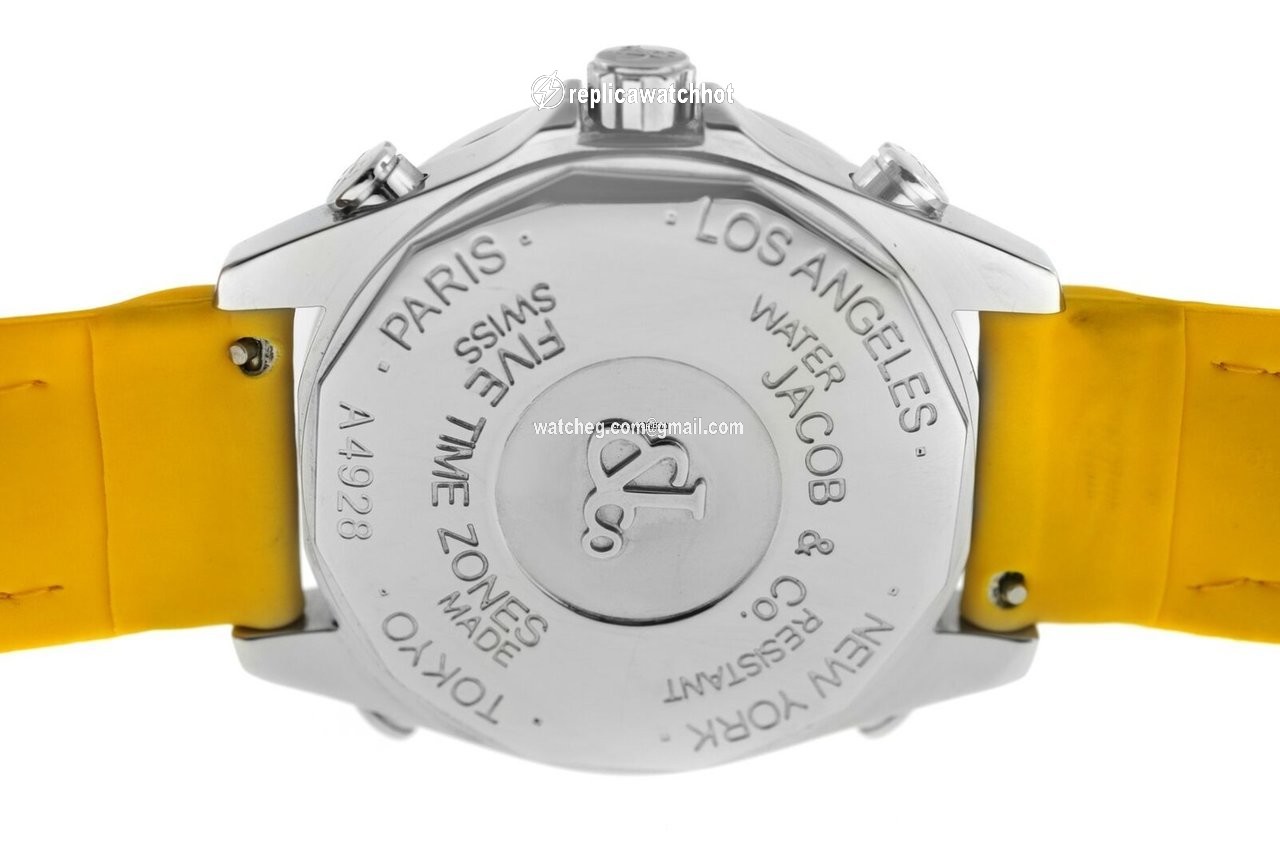 Jacob & Co. Five Time Zone Mens watch Unisex Quartz Steel JC-M122 5