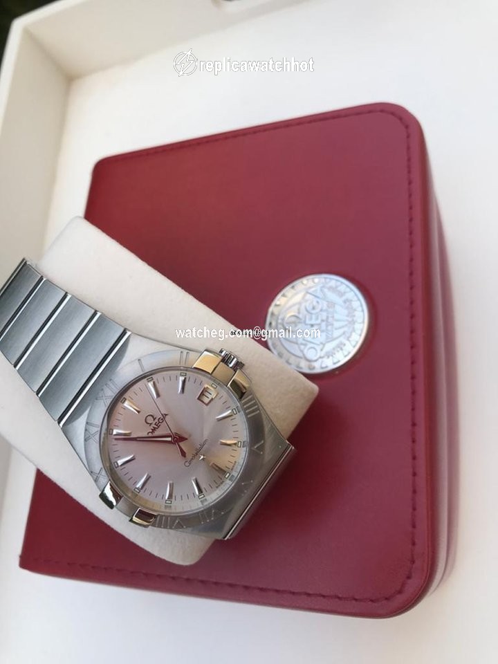 Omega Constellation Quartz Mens watch Unisex Quartz Gold Steel 12310356002001 5