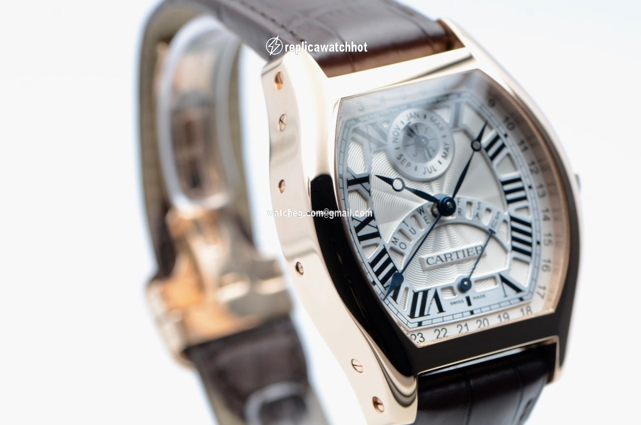 Cartier Tortue Mens watch Unisex Automatic Rose gold W1580045 5