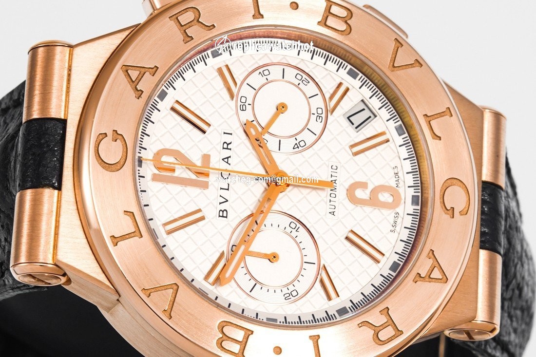 Bulgari Diagono Mens watch Unisex Automatic Rose gold DGP40C6GLDCH 5