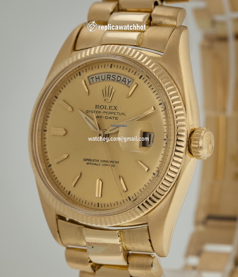 Rolex Day-Date Mens watch Unisex Yellow gold Automatic 6611B 5