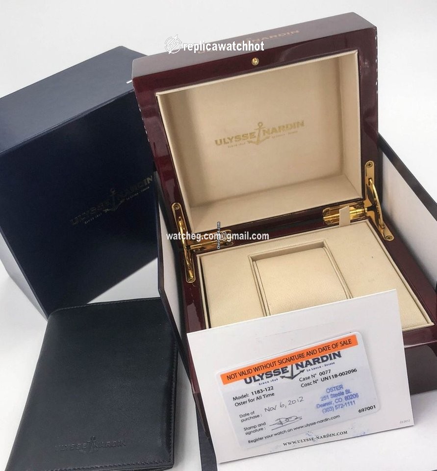 Ulysse Nardin Marine Chronometer Manufacture Mens watch Unisex Automatic Steel 1183-122-42 5