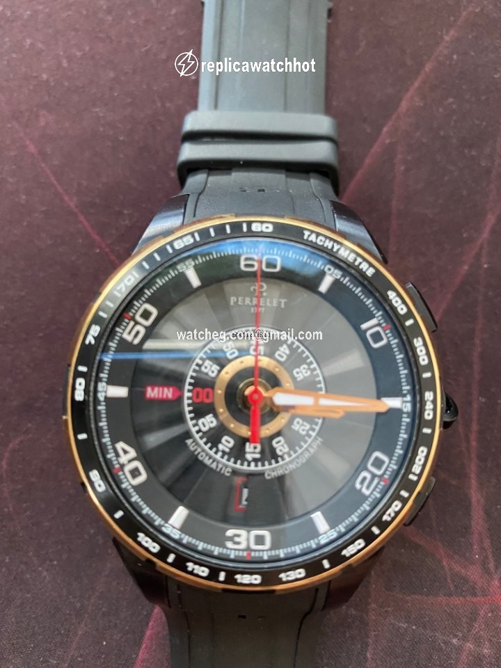 Perrelet Turbine Chrono Mens watch Unisex Automatic Gold Steel A3036 1 5
