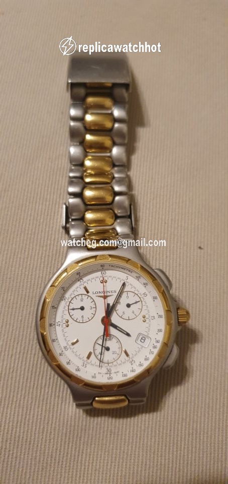 Longines Conquest Mens watch Unisex Quartz Gold Steel L1.614.3 5