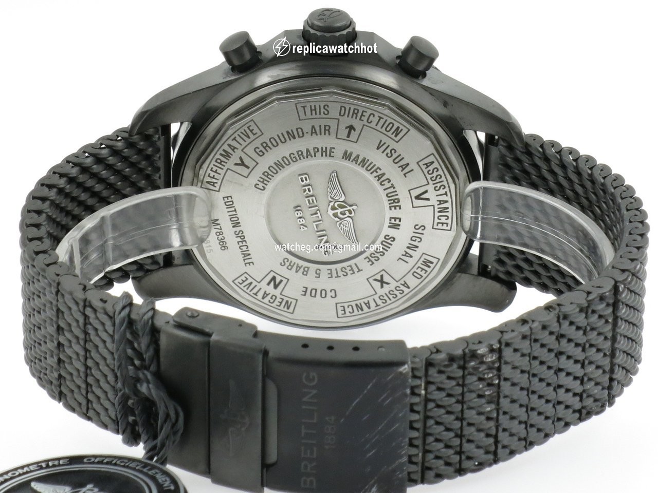 Breitling Chronospace Military Mens watch Unisex Quartz Steel M7836622.BD39.159M 5