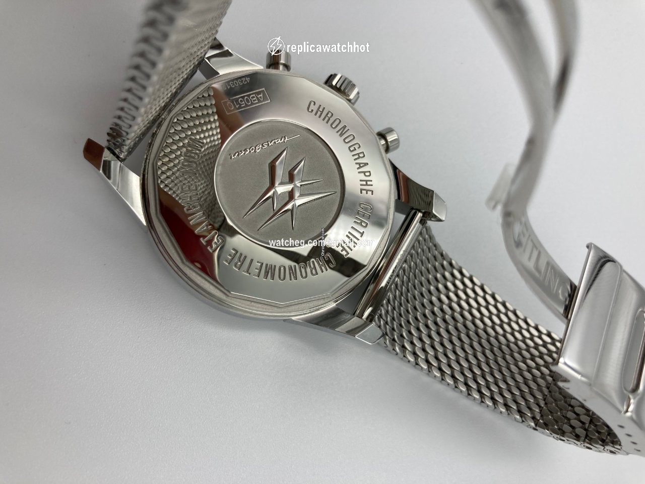 Breitling Transocean Chronograph Unitime Mens watch Unisex Automatic Steel AB0510U0 A732 152A 5