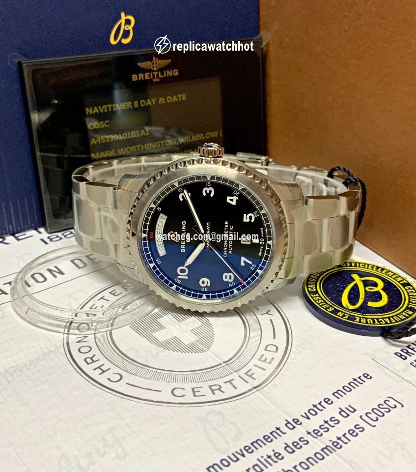 Breitling Aviator 8 Mens watch Unisex Automatic Steel A45330101B1X1 5