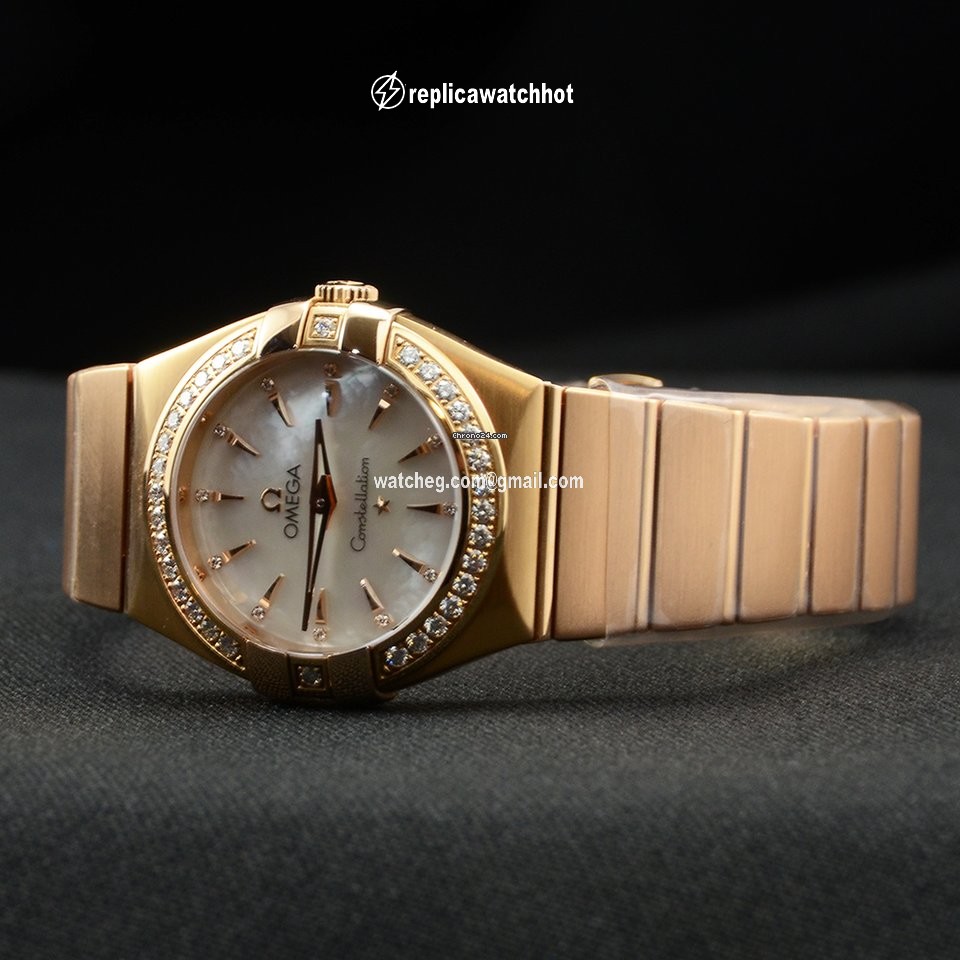 Omega Constellation Quartz Womens watch Quartz Rose gold 123.55.27.60.55.002 5
