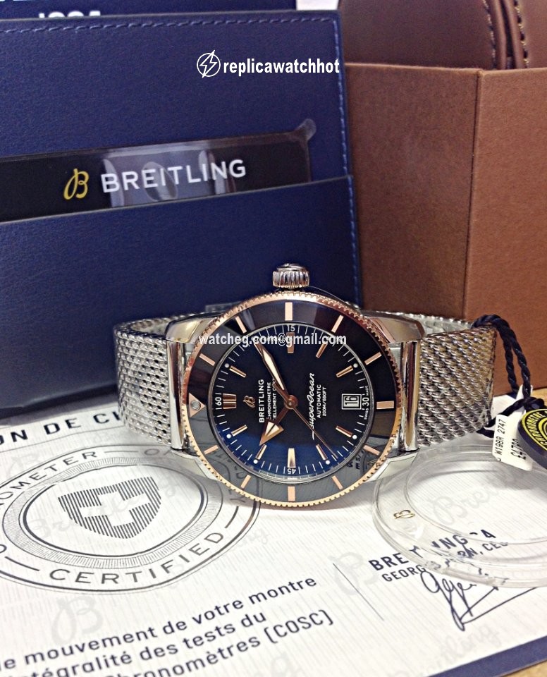 Breitling Superocean Heritage II 42 Mens watch Unisex Automatic Gold Steel UB2010121B1A1 5