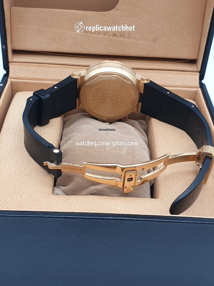 Bulgari Diagono Mens watch Unisex Automatic Yellow gold SC 38 G 5
